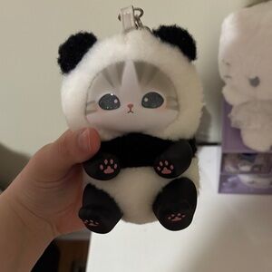 Cute Panda Plush Keychain